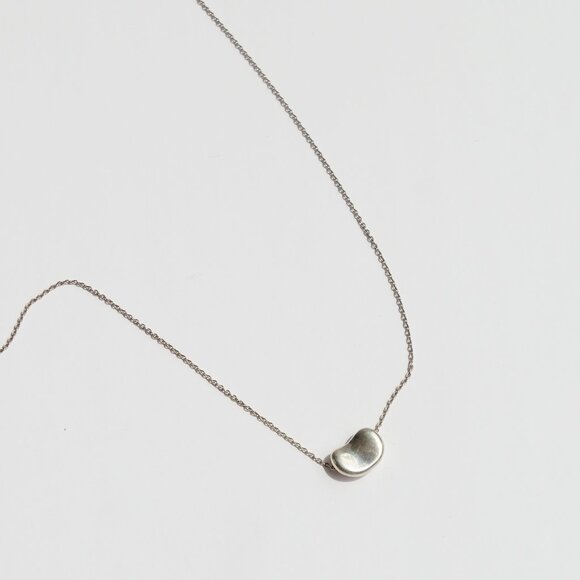Authentic Preowned Tiffany & Co. Silver Bean Necklace (Small) - Picture 2 of 8